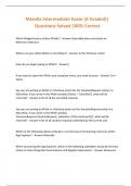 Mendix Intermediate Exam &lpar;A Graded&rpar;&vert; Questions Solved 100&percnt; Correct