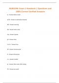 NUR3196&colon; Exam 1 Handouts &vert; Questions and 100&percnt; Correct Verified Answers