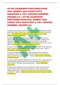 ATI RN LEADERSHIP PROCTORED EXAM  2023&comma; NEWEST 2024 UPDATE WITH QUESTIONS & 100&percnt; VERIFIED ANSWERS&period;  &lbrace;GRADED A&plus;&rcub;