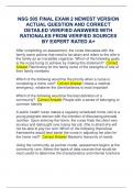 NSG 505 FINAL EXAM 2 NEWEST VERSION  ACTUAL QUESTION AND CORRECT  DETAILED VERIFIED ANSWERS WITH  RATIONALES FROM VERIFIED SOURCES  BY EXPERT RATED A&plus;