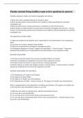 Florida Assisted living facilities exam review questions & answers&period;