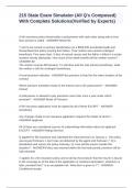 215 State Exam Simulator &lpar;All Q's Composed&rpar; With Complete Solutions&lpar;Verified by Experts&rpar;
