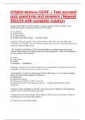 QTM250 Midterm GCPF &plus; Test yourself quiz questions and answers &vert; Newest 2024&sol;25 with complete solution 