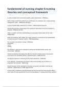 fundamental of nursing chapter 6&colon;nursing theories and conceptual framework Test bank