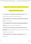 Georgia Pest Licenses Exam Questions and Answers 100&percnt; Accurate