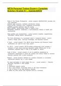 NETA Personal Trainer Exam>> Complete Solution Graded A&plus;&hellip;Updated&vert;2024