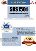 SUS1501 Assignment 2 &lpar;COMPLETE ANSWERS&rpar; Semester 2 2024