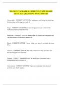 MILADY STANDARD BARBERING STATE BOARD  EXAM 2024 QUESTIONS AND ANSWERS