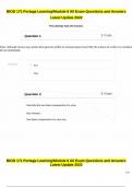 BIOD 171 Portage Learning&sol;Module 6 All Exam Questions and Answers Latest Update