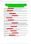 MHA 705 Module 6 Latest Update 2024-2025 Actual Exam Questions and 100&percnt; Verified Correct Answers Guaranteed A&plus;