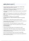 galen pharm exam 2 2024&sol;2025 Questions With Completed & Verified Solutions&period;