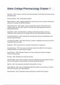 Galen College Pharmacology Chapter 1 Exam 2024&sol;2025 Questions With Completed & Verified Solutions&period;