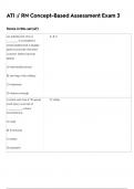 RN ATI CONCEPT BASED ASSESSMENT LEVEL 3 EXAM 3 LATEST VERSIONS 2024 &lpar;VERSION A&comma;B AND C&rpar; COMPLETE 340 QUESTIONS AND CORRECT DETAILED ANSWERS 