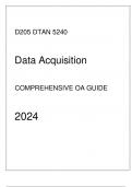 WGU D205 - DTAN 5240 Data Acquisition - Comprehensive OA Guide 2024&period;