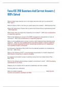 Fema ISC 200 Questions And Correct Answers &vert;  100&percnt; Solved