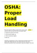 OSHA Proper Load Handling&period;
