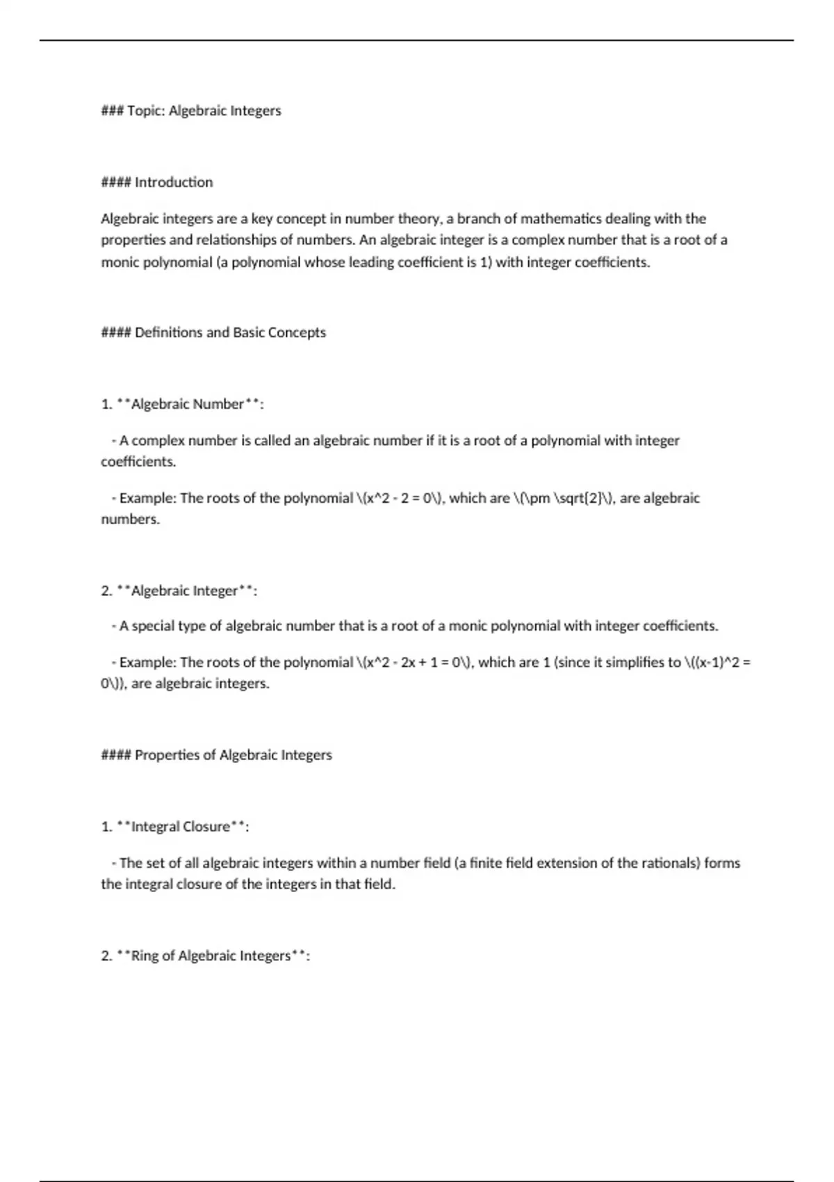 *"Mastering Algebra: Comprehensive Notes and Techniques"** - Business ...