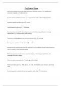 Pest Control Exam