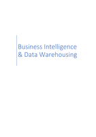Business Intelligence en Data Warehousing
