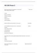 HS 320 Exam 2 Actual Questions And Correct Detailed Answers 100&percnt; Verified&period;