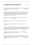 hs 320 comprehensive final Actual Exam Questions And Answers Guaranteed Pass&period;