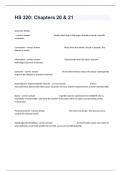 HS 320&colon; Chapters 20 & 21 Comprehensive Exam Questions And Detailed Answers&period;