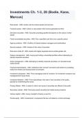 Investments Ch&period; 1-3&comma; 28 &lpar;Bodie&comma; Kane&comma; Marcus&rpar; Test bank