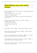 N6540 Midterm exam with verified answers