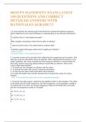 HESI PN MATERNITY EXAM 