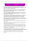 PMK-EE Professional Conduct &lpar;E4&rpar; Exam Questions & Answers 2024