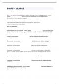health- alcohol Practice Questions And 100&percnt; Verified Guaranteed Answers&period;