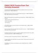 FANUC SECE Practice Exam Test Correctly Answered&period;