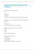 FANUC Post Exam Questions Test Answers&period;