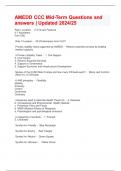 AMEDD CCC Mid-Term Questions and answers &vert; Updated 2024&sol;25