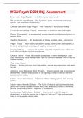 WGU Psych D094 Obj&period; Assessment