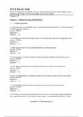 Test Bank For Pearson's Comprehensive Medical Assisting&comma; 5th Edition by Kristiana Sue M&period; Routh&comma; Diana Garza&comma; Jennifer Lam&eacute;&comma; Joseph J&period; Mistovich&comma; Jahangir Moini&comma; Jamie Nguyen Chapter 1-57