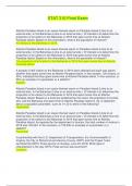 STAT 210 Final Exam &vert; Questions and Answers