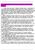 MED SURG HESI BSN 266 exam questions with verified answers