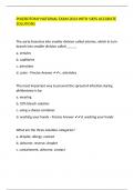 PHLEBOTOMY NATIONAL EXAM 2024 WITH 100&percnt; ACCURATE SOLUTIONS