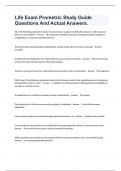 Life Exam Prometric Study Guide Questions And Actual Answers&period;