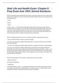 Utah Life and Health Exam- Chapter 8 Prep Exam And 100&percnt; Solved Solutions&period;
