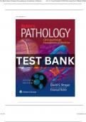 TEST BANK for Rubin's Pathology&colon; Clinicopathologic Foundations of Medicine 7th Edition by Strayer & Rubin&comma; Verified Chapters 1 - 34&comma; Complete Newest Version