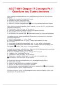 ACCT 4301 Chapter 17 Concepts Pt&period; 1 Questions and Correct Answers
