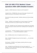 FSE 112-1901 FTCC Module 1 Exam Questions With 100&percnt; Detailed Answers