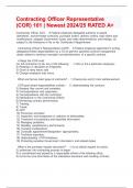 Contracting Officer Representative &lpar;COR&rpar; 101 &vert; Newest 2024&sol;25 RATED A&plus;
