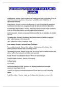 Accounting Concepts I- Test 2 Latest Update 