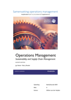 Samenvatting Operations Management blok 6 Bedrijfskunde MER