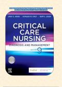 Test Bank Critical Care Nursing&colon; Diagnosis And Management 9th Edition  By Linda D&period; Urden&semi; Kathleen M&period; Stacy&semi; Mary E&period; Lough &vert;Chapter 1-41 Verified
