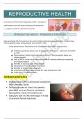 REPRODUCTIVE HEALTH FULL NOTES