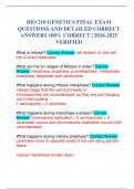 BIO 210 GENETICS FINAL EXAM QUESTIONS AND DETAILED CORRECT ANSWERS 100&percnt; CORRECT &vert; 2024-2025 VERIFIED